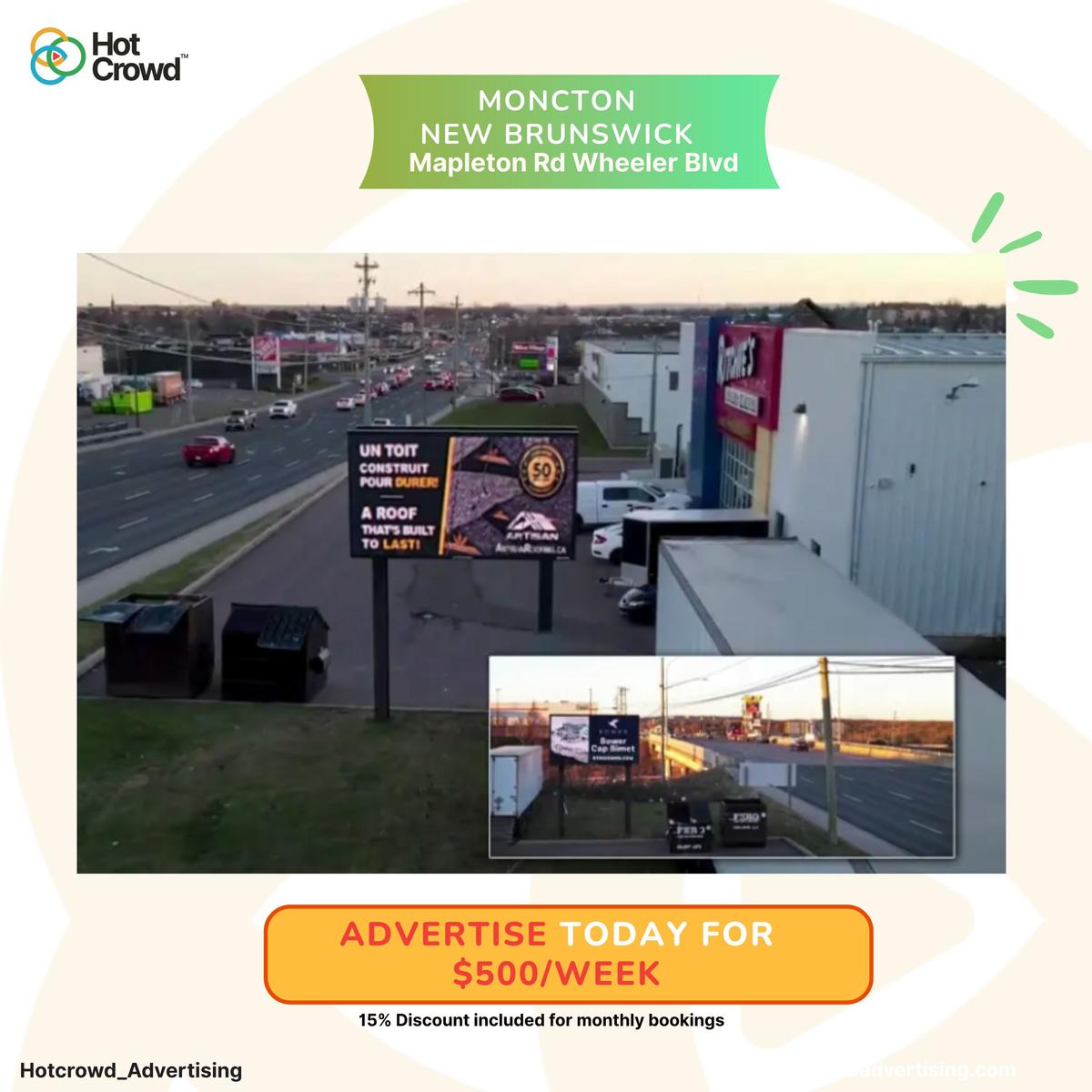 Moncton - New Brunswick Digital Billboard